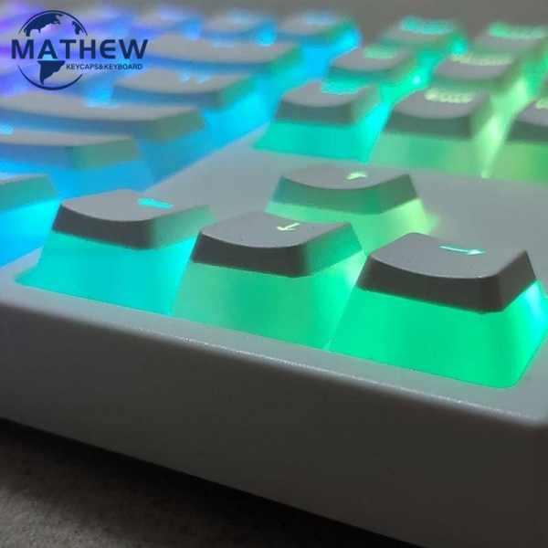 【Fast shipping】 PBT pudding translucent keycaps OEM profile Keycap for 61/71/87/104/108 /64/68/84/96/980 layout keyboard