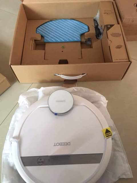 Robot hút bụi lau nhà thông minh ECOVACS DEEBOT DE55 (OZMO 900 Cài APP tiếng Anh điều khiển bằng Điện Thoại)