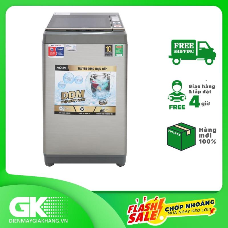 Bảng giá Máy giặt Aqua Inverter 9 Kg AQW-DK90CT S, Công nghệ Inverter tiết kiệm điện hiệu quả khi sử dụng máy giặt, diệt khuẩn khử mùi Nano Ag+chống lại vi khuẩn - Bảo hành 24 tháng Điện máy Pico