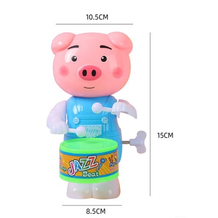 Đồ Chơi Vặn Cót Lắc Lư Đánh Trống Siêu Vui Nhộn