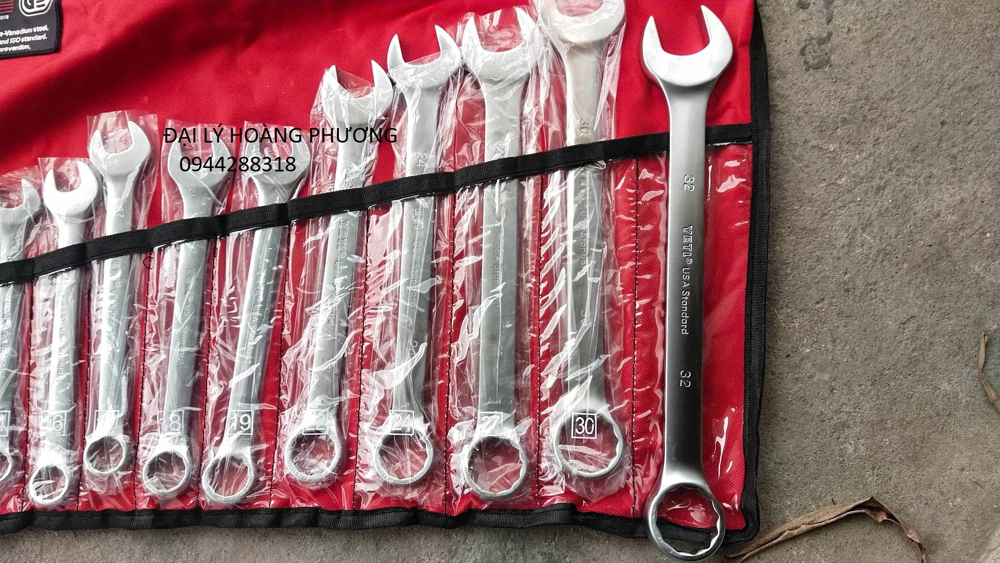 Bộ cờ lê 14 chi tiết yeti usa từ 8 đến 32 loại đẹp