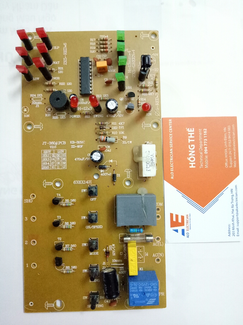Mạch quạt phun sương saiko mf-992h