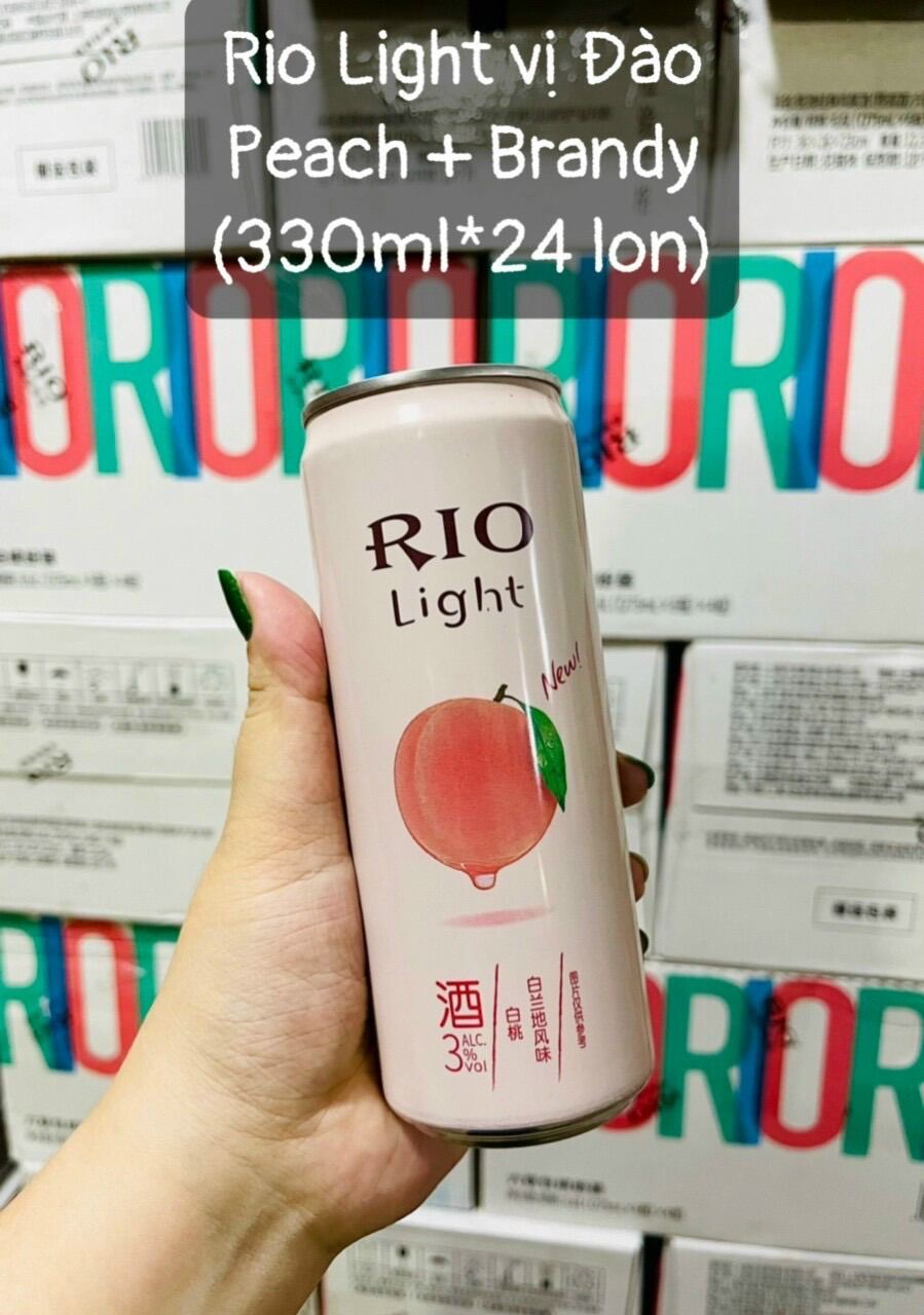 Lon nước cocktail trái cây lên men Rio Light/ Rio lon 330ml 10 vị