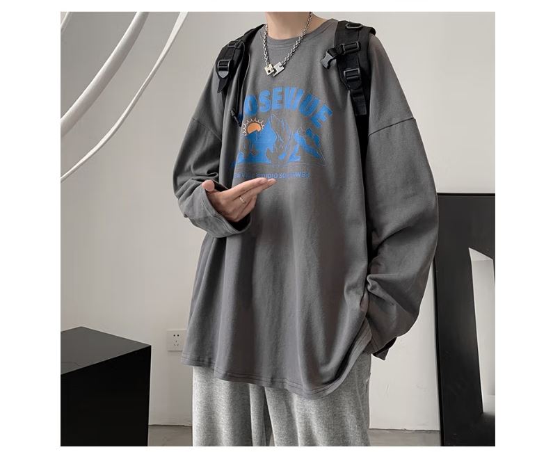 Áo thun tay dài unisex nam MOVE