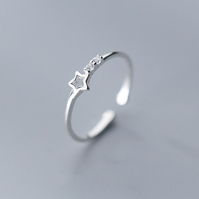 Nhẫn Bạc Nữ Cao Cấp|Nhẫn Bạc Nữ Hình Ngôi Sao N-2469 Bảo Ngọc Jewelry