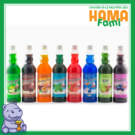 Siro Thái Lan Pixie có đủ vị trái cây 730ml
