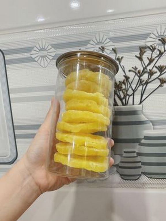 Thơm Sấy Dẻo Lon Pet 400G - Ngon Mê Ly