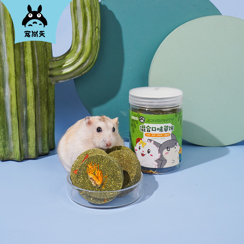 Jonsanty bánh cỏ nén thảo mộc - mài răng hamster, sóc, thỏ, bọ ú