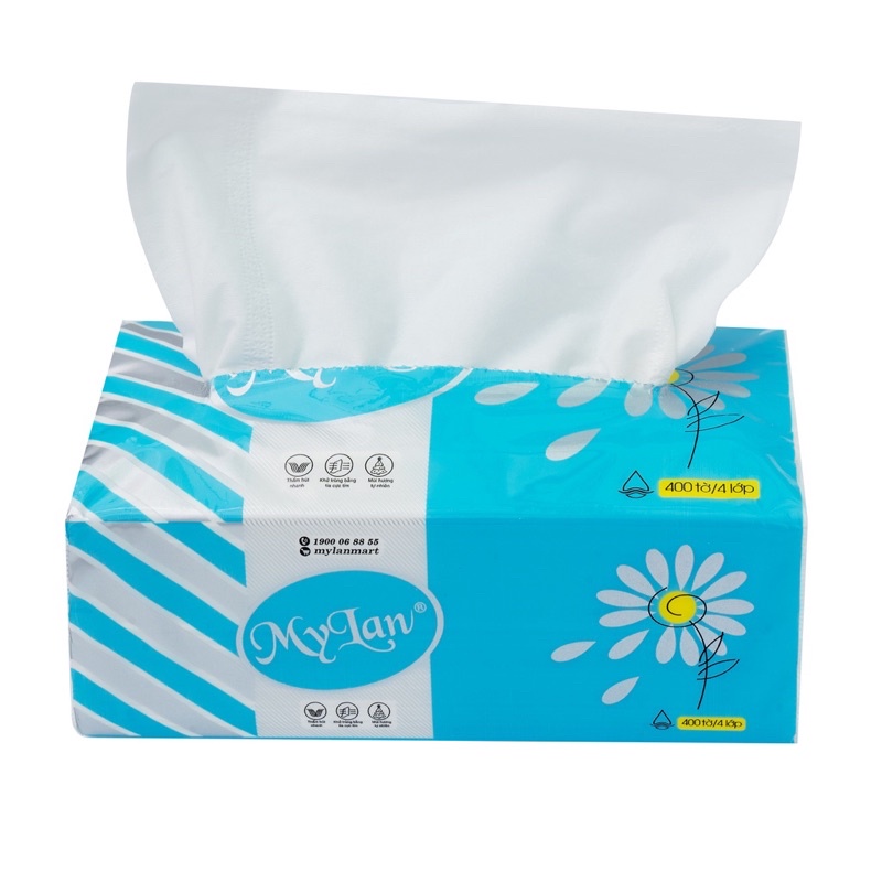 Giấy Ăn Rút Mylan Hoa Cúc 4 lớp