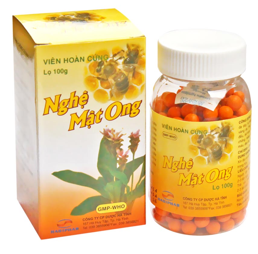 Nghệ mật ong Hadiphar viên 100g