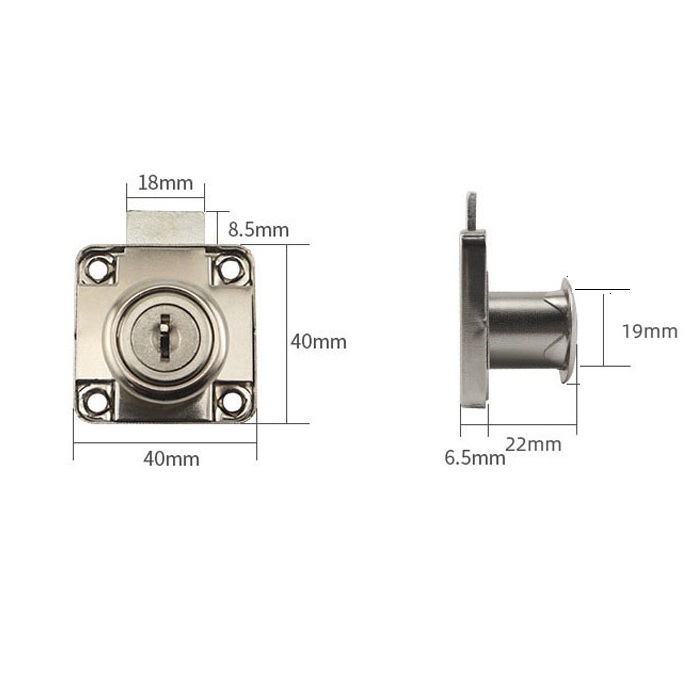 Ổ khóa cóp Ổ khóa tủ Ổ khóa tủ gỗ chắc chắn dễ lắp đặt