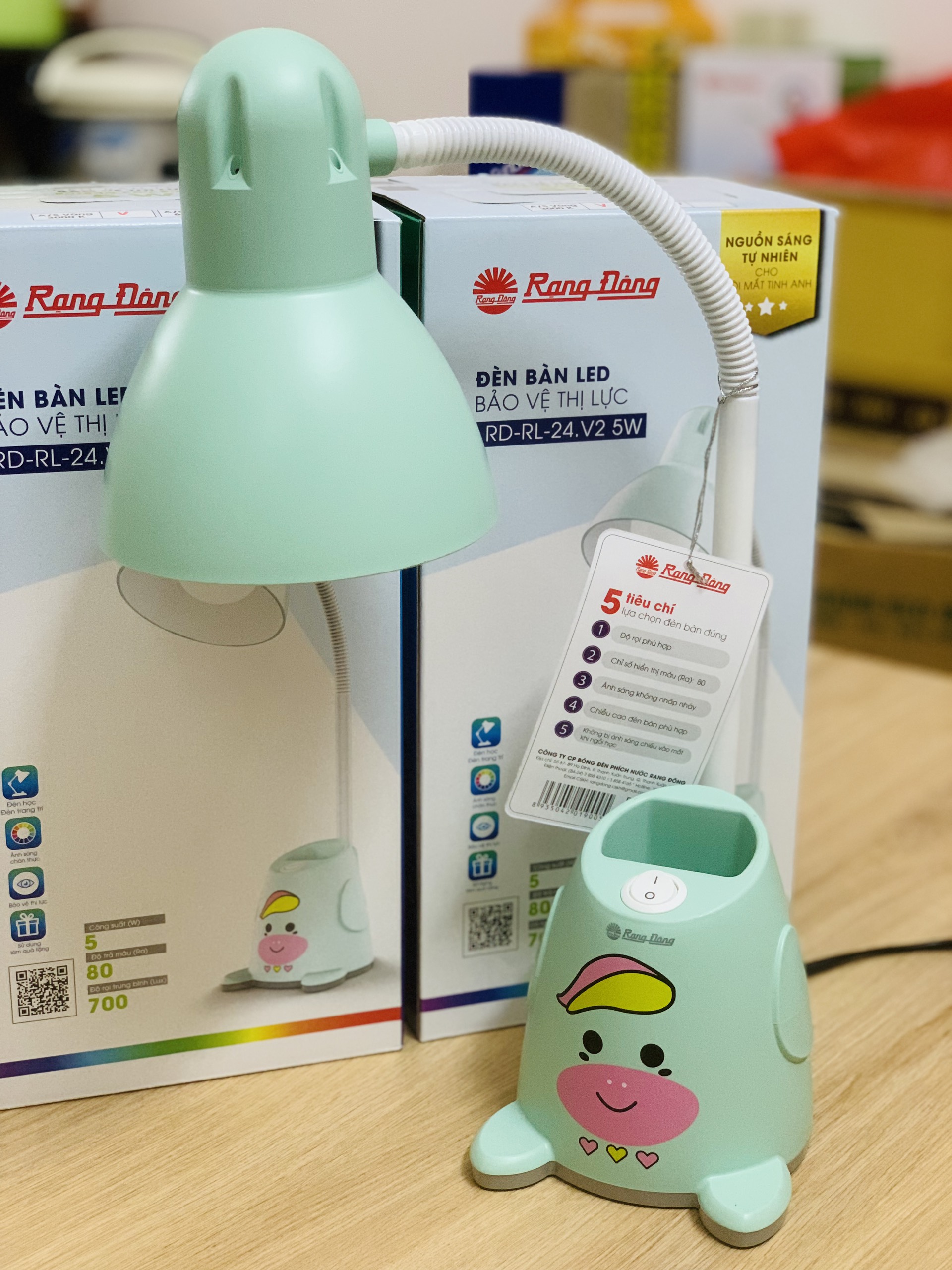 Đèn bàn bảo vệ thị lực rạng đông model: rd-rl-24.led