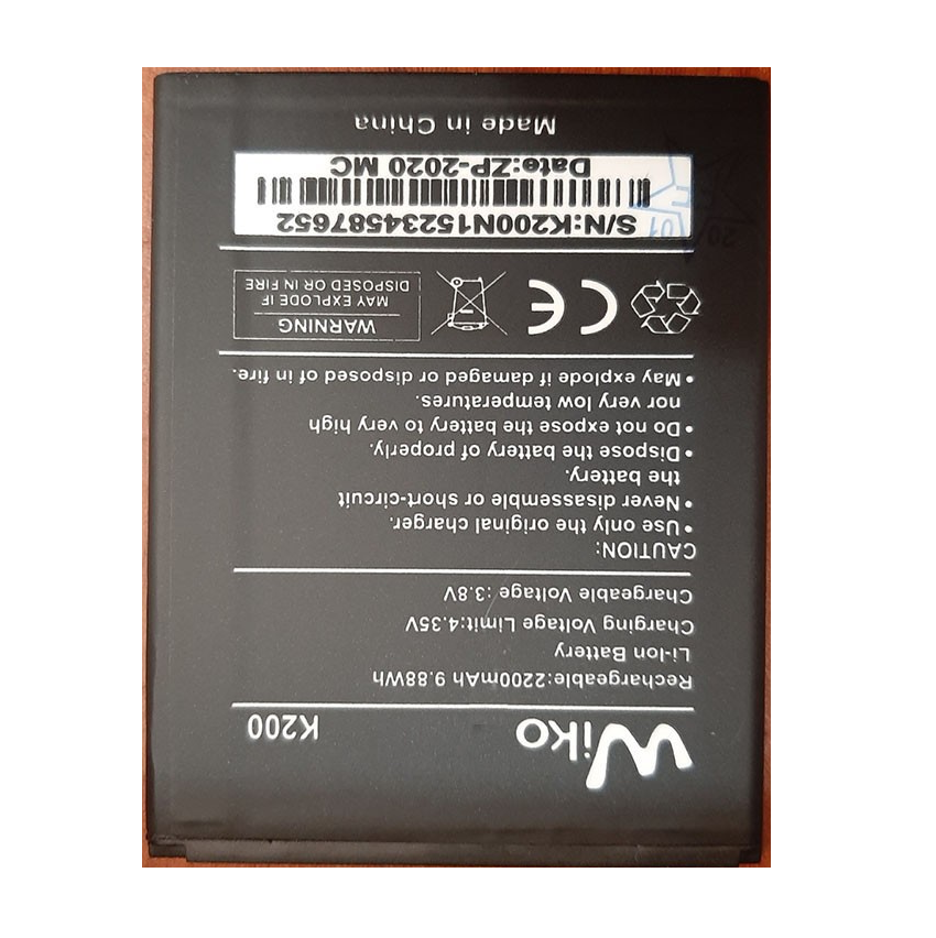 Pin điện thoại Wiko Sunny 3 plus / K200