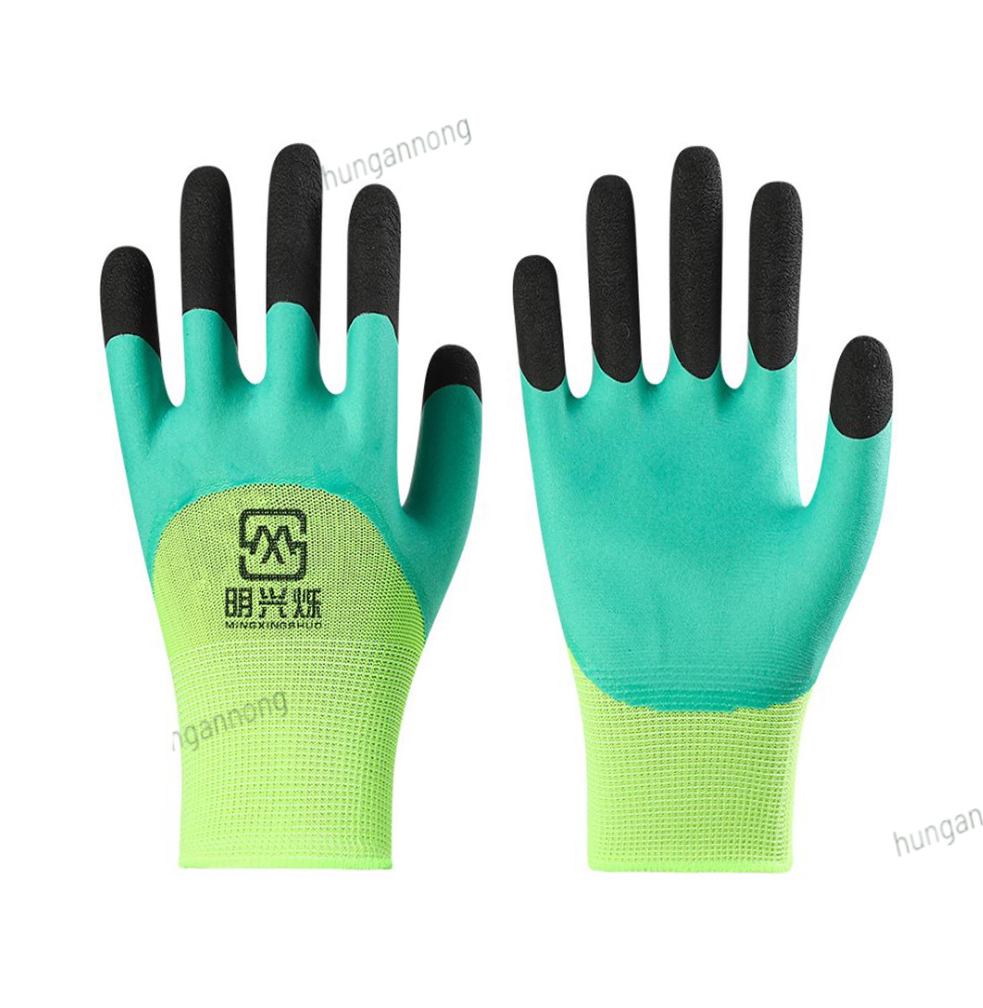 BTL2 - bao tay cao su bảo hộ lao động cao cấp phủ bọt cao su latex dày dặn chống mài mòn trơn trợt free size