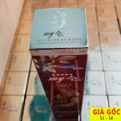 Sữa Rửa Mặt Hồng Sâm Đỏ Hàn Quốc My Gold