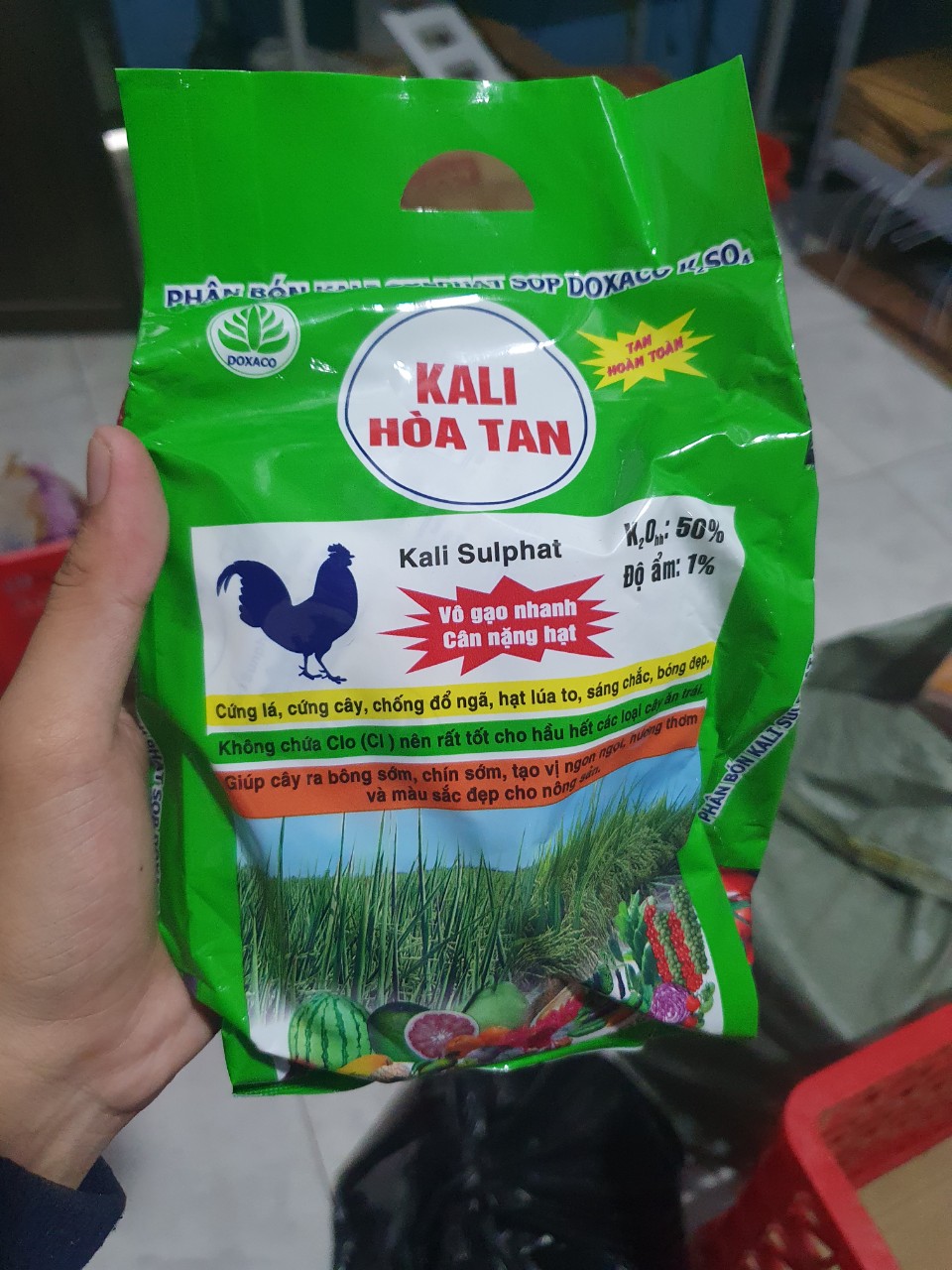 PHÂN KHOÁNG KALI SUNPHAT – K2SO4 gói 1kg - A1.1007