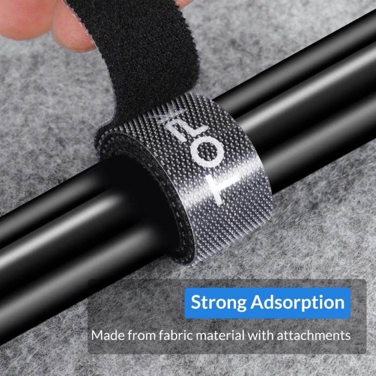 Dây khóa dán 2 mặt - Velcro 1.5 TOPK đen 5m