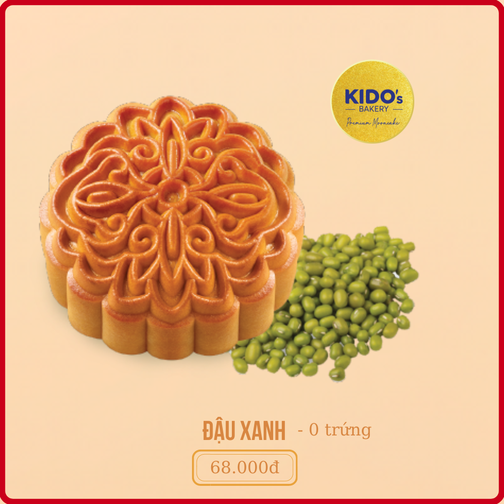 [GIAO 2H HCM]  Bánh Trung Thu KIDO’s Bakery Thu Như Ý - Đỏ (hộp 4 bánh 150g)