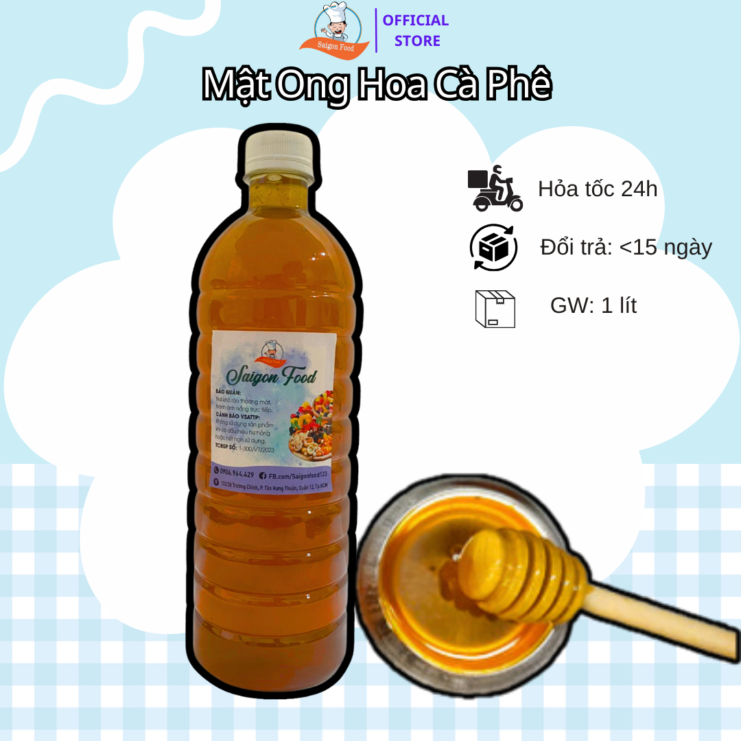 1 lít mật ong hoa cà phê đăk lăk