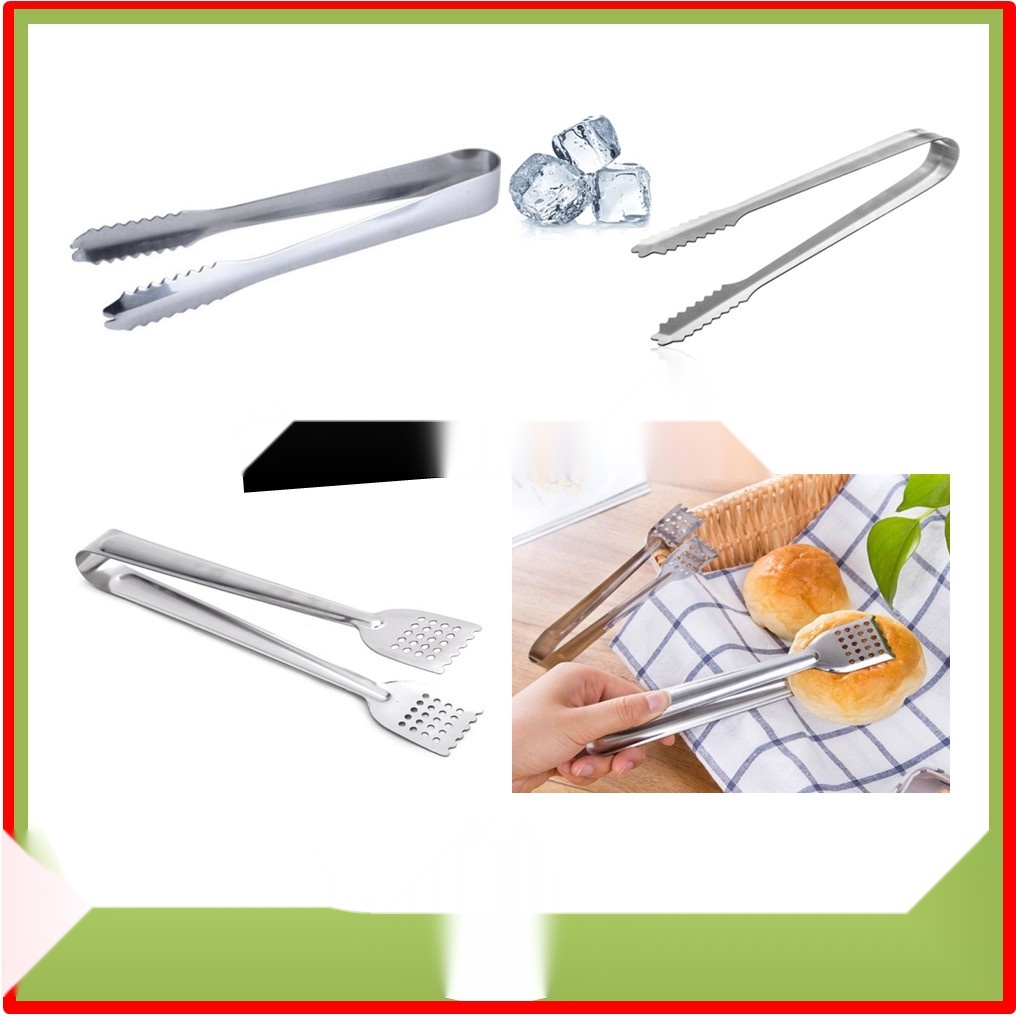 Gắp Đá, Kẹp Thức Ăn Inox Không Rỉ Đồ Dùng Nhà Bếp An Toàn Sạch Sẽ - Duonghieu6789