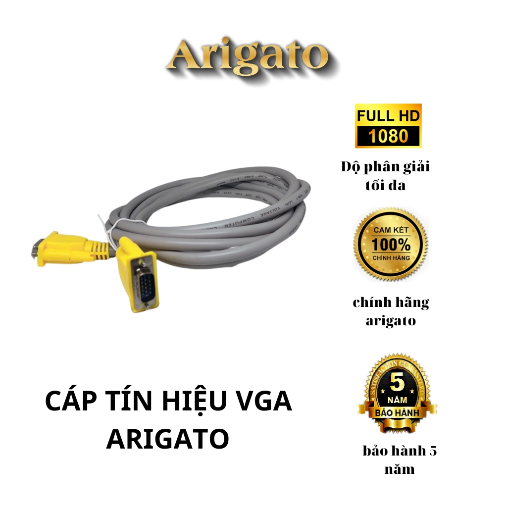 Dây Vga, cáp tín hiệu 3+6 5m,10m,15m,20m  Arigato.vtq.computer