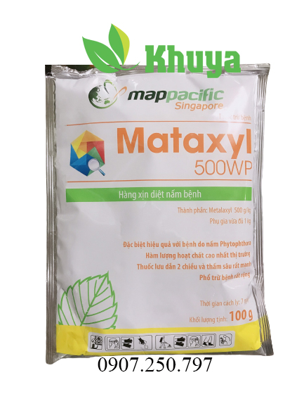 Diệt trừ nấm bệnh Mataxyl 500WP gói 100gr