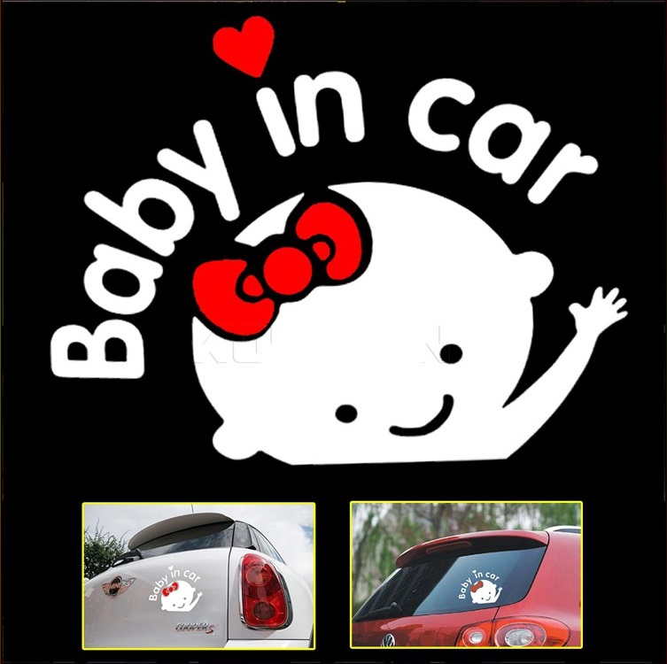 Tem Trang Trí Ô Tô Baby In Car-Girl