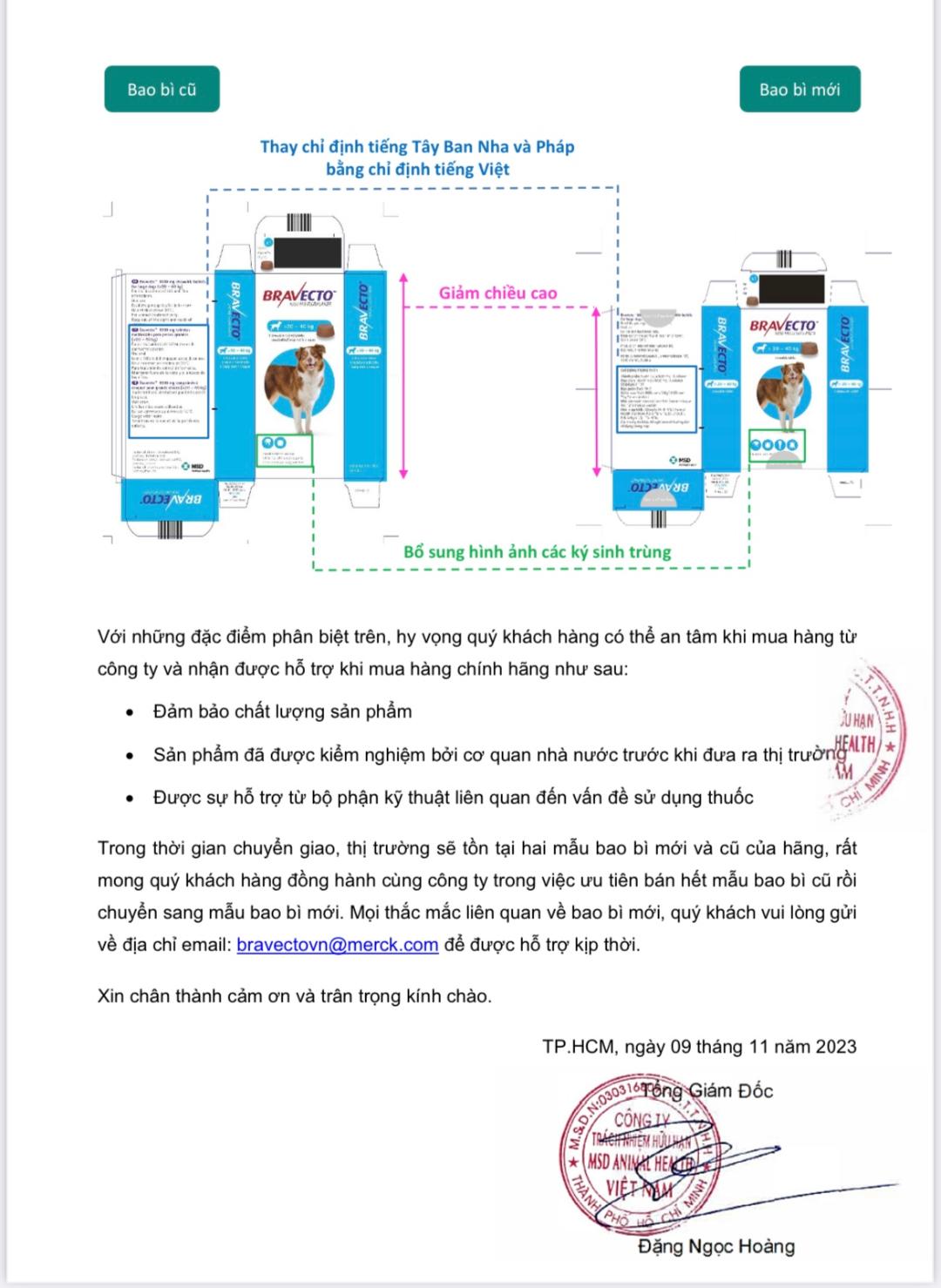 Bravecto diệt ghẻ ve rận bọ chét (chó 10 - 20kg)