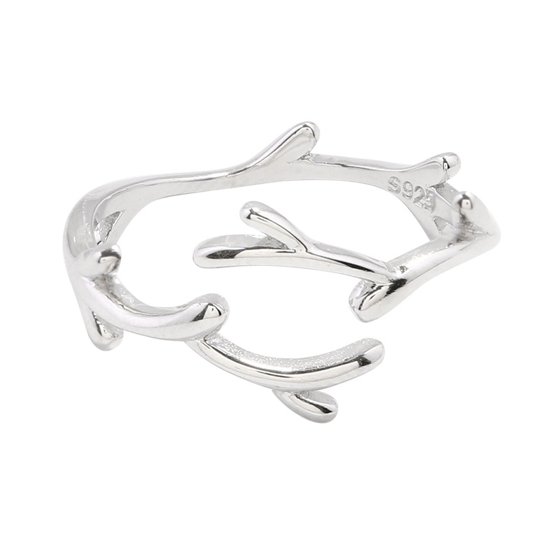 Nhẫn bạc nữ - Nhẫn bạc Ý 925 độc đáo cá tính Mây Silver N4