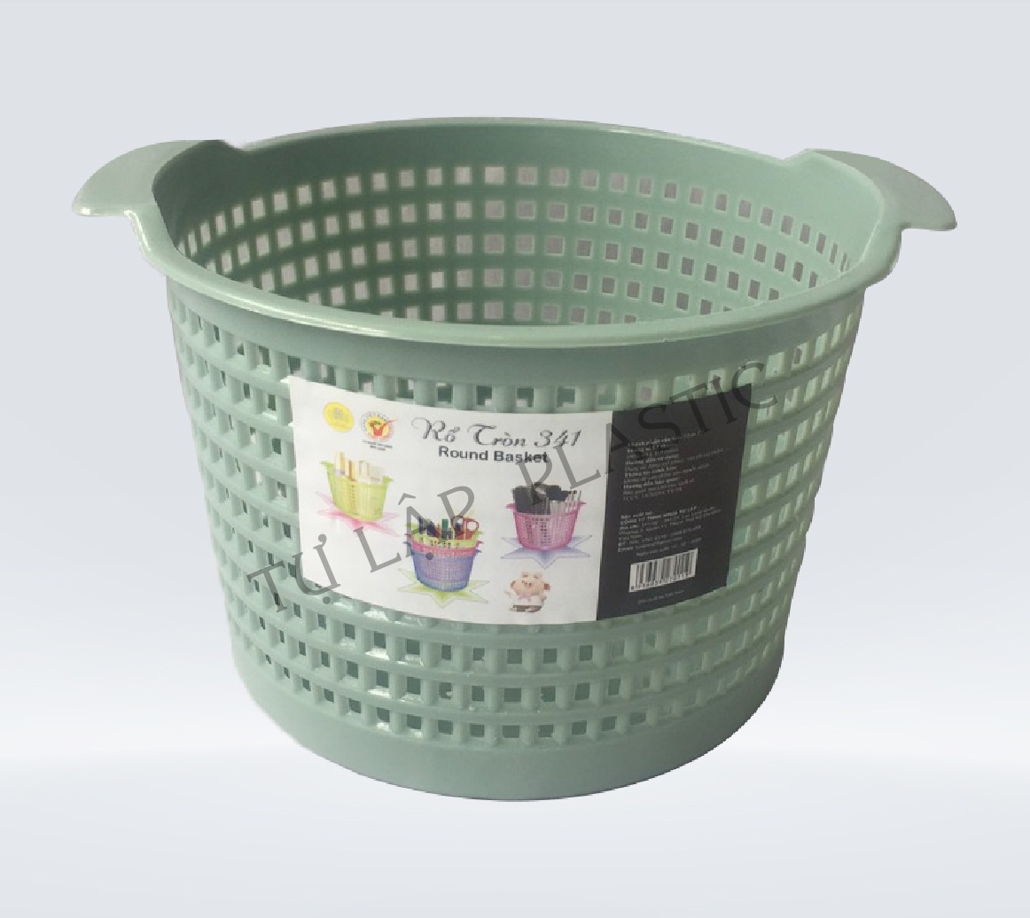 Rổ nhựa tròn TỰ LẬP TL 341 - 16.5 X 18.5 X11 cm