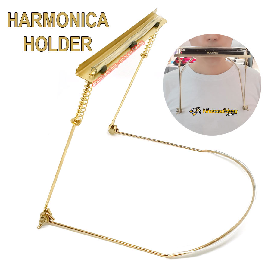 Kẹp kèn harmonica diationic 10 lỗ (Đen)