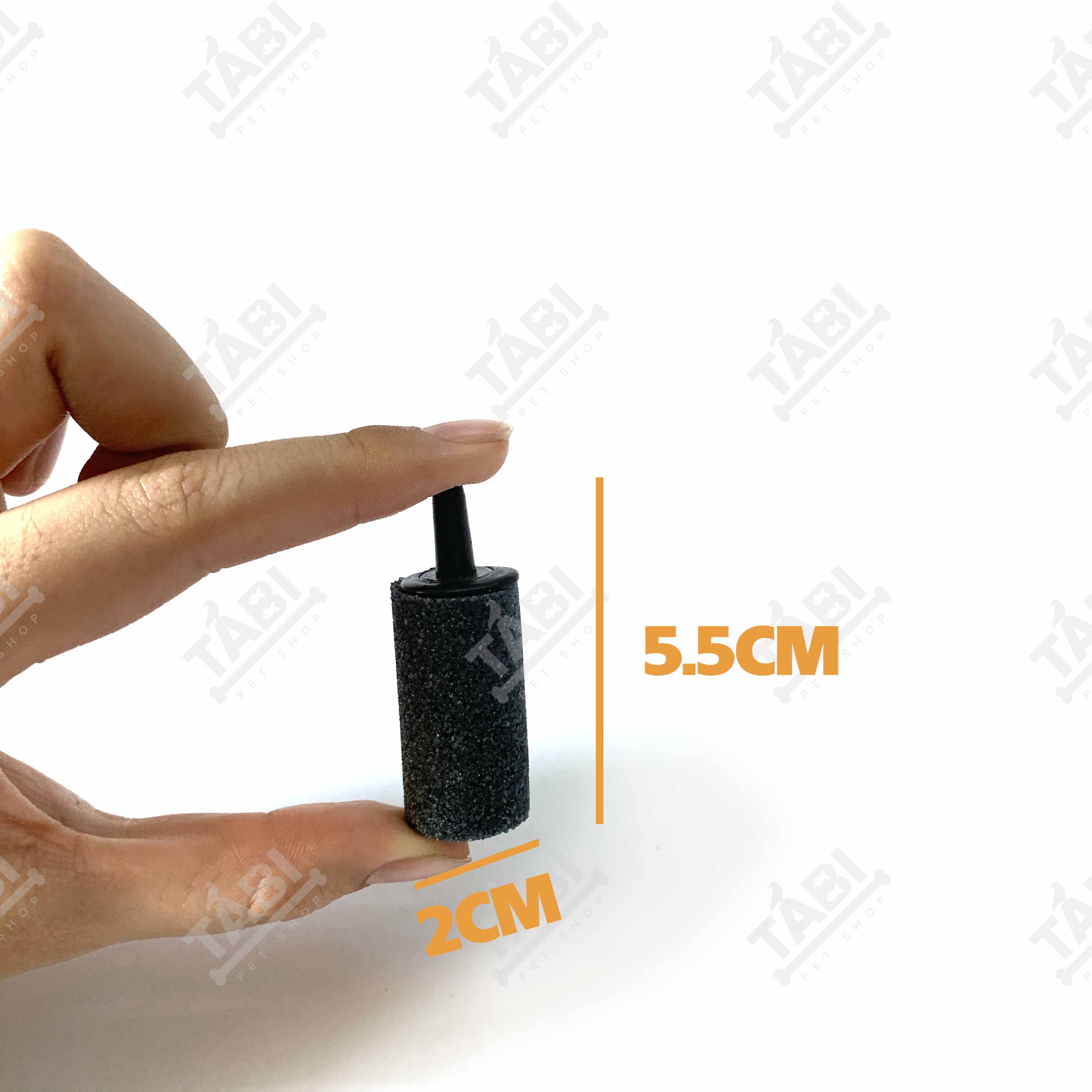 Combo 6 Sủi Oxy Đen Trụ Dài Cao Cấp 5.5Cm - Cục Sủi Oxi Cực Mịn Cho Hồ Cá Cảnh