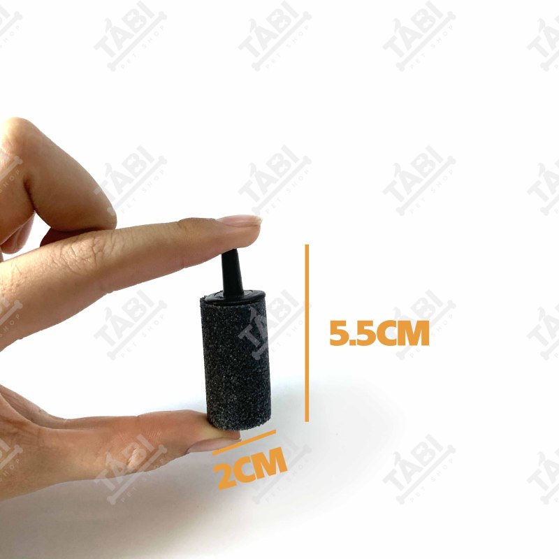 Combo 6Sủi Oxy Đen Trụ Dài Cao Cấp 5.5Cm - Cục Sủi Oxi Cực Mịn Cho Hồ Cá Cảnh