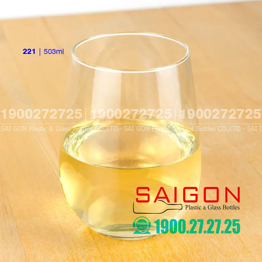 [HCM]Ly Thủy Tinh Libbey Stemless White Wi.ne 503ml | Nhập Khẩu E.U