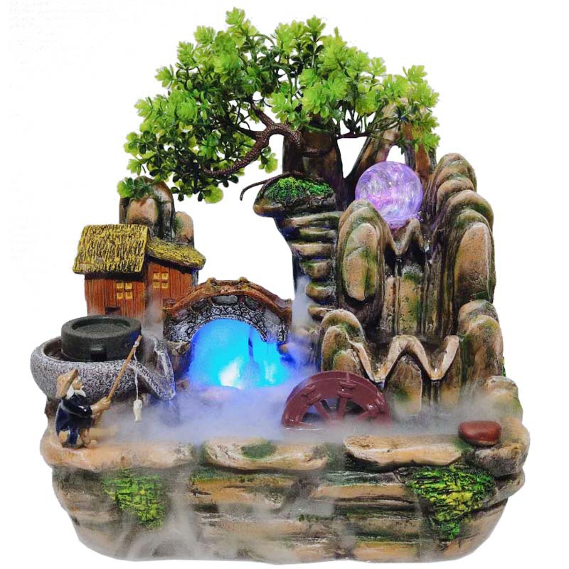 Thác nước phong thuỷ mới ngôi nhà hoa đào