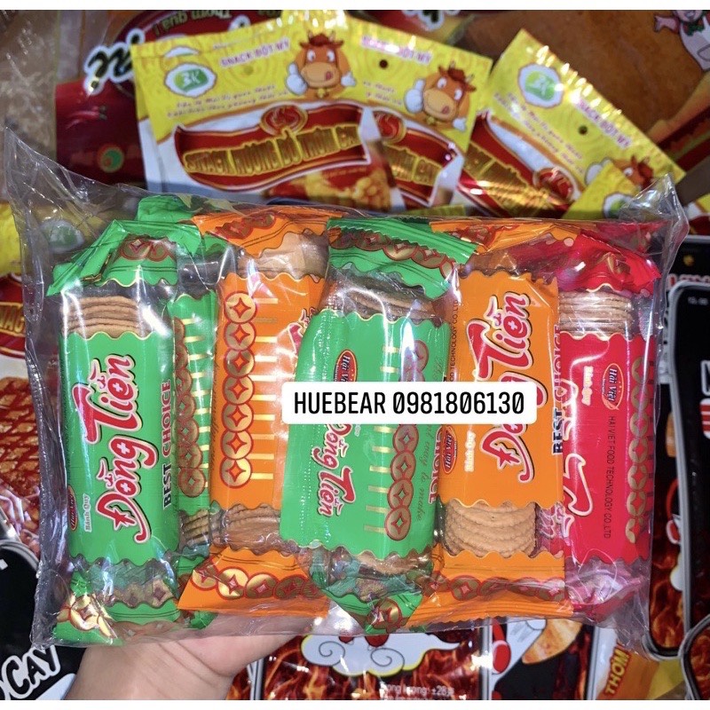 Bịch bánh đồng tiền 10goí nhỏ