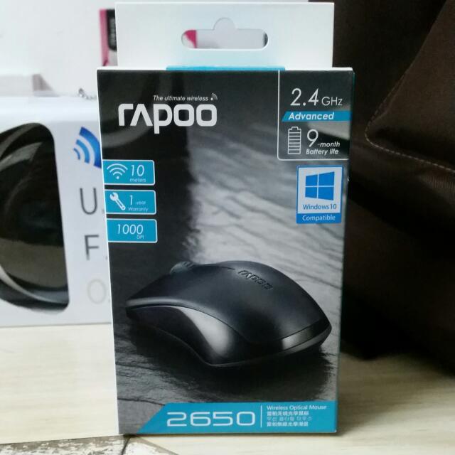 Chuột máy tính rapoo 2650 (Đen)