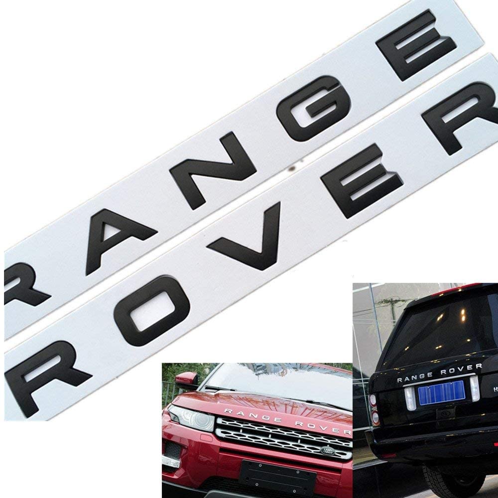 Tem Logo Chữ Nổi RANGE ROVER Dán Tráng Trí Xe - ĐEN