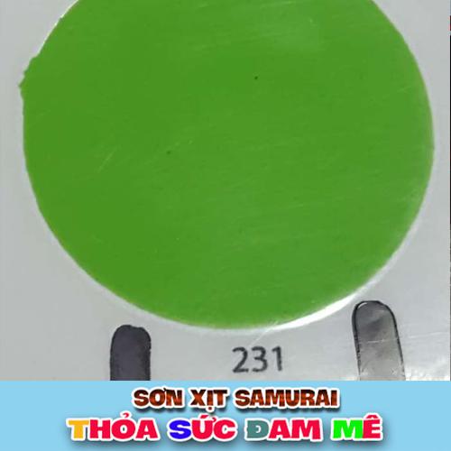 Chai sơn Samurai màu xanh lá nhạt 231