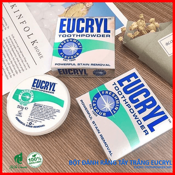Bột Trắng Răng Eucryl Toothpowder 50g