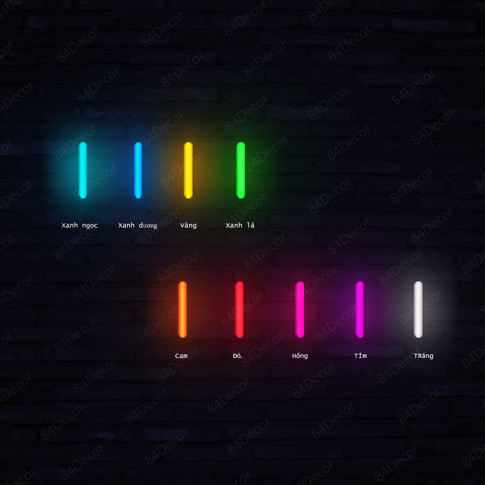 Đèn Led Neon Trang Trí Hình Ngọn Lửa nhiều  màu