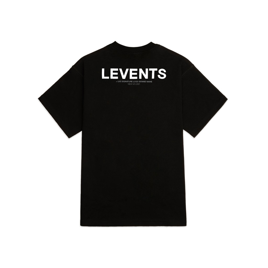 Áo thun LEVENTS XL Logo/ Black White
