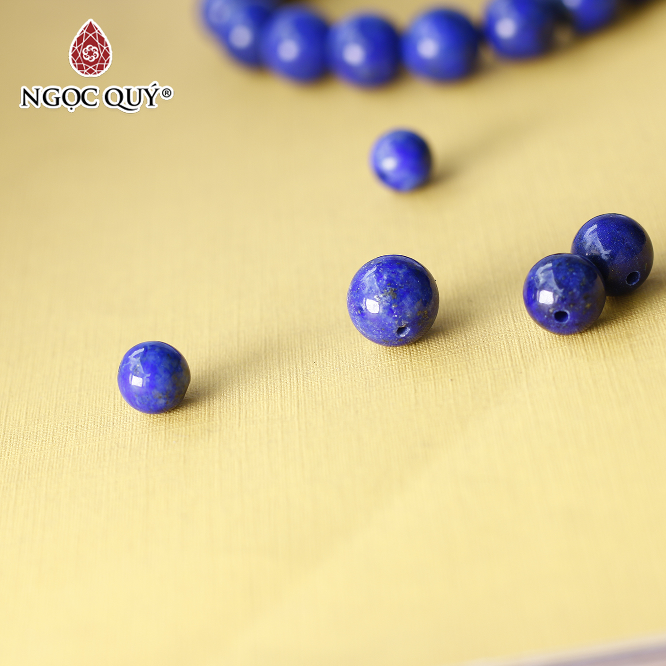 [HCM]Hạt lẻ đá Lapis mệnh thủy mộc - Ngọc Quý Gemstones