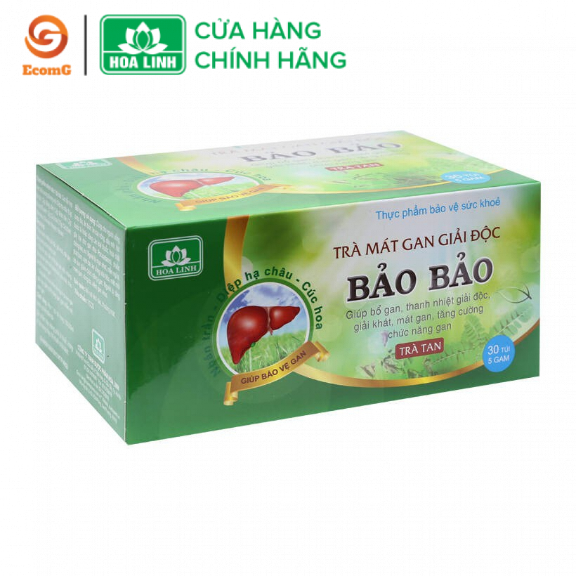 Trà giải độc gan Bảo Bảo - Thanh nhiệt, mát gan, giải độc, giải rượu - Hộp 30 túi - BB1-01