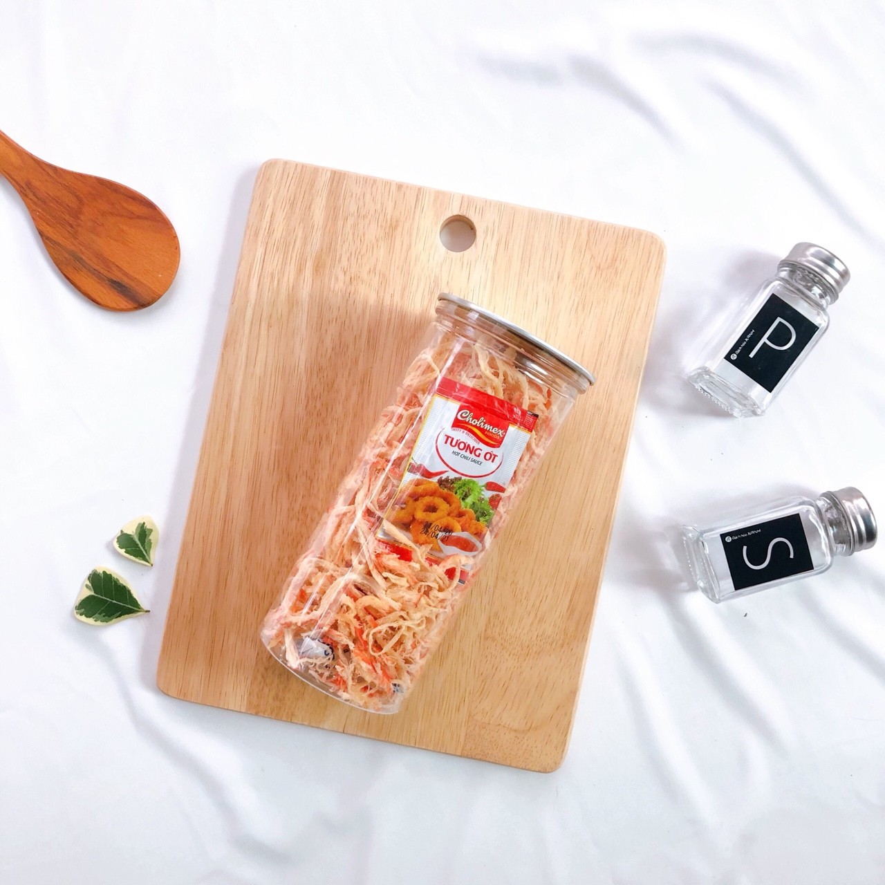 Mực sợi hấp nước dừa