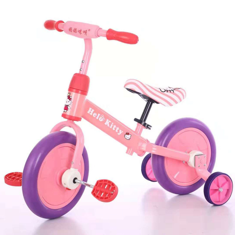 xe thăng bằng tập đi tập đạp cho bé scratch kèm bánh phụ và bàn đạp dễ 2