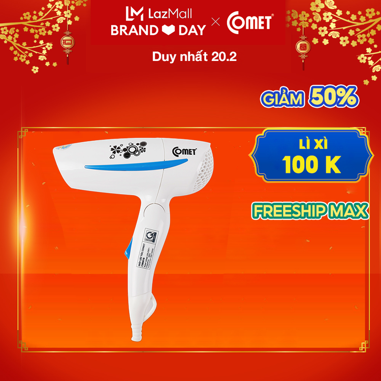 Máy sấy tóc COMET - CM6616 - Hàng Chính Hãng