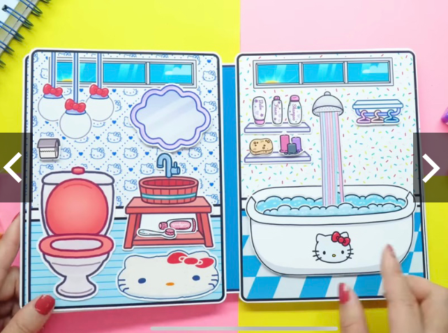 Ngôi nhà búp bê giấy Hello Kitty House