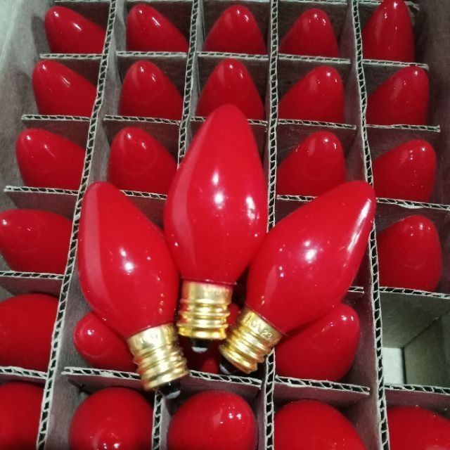 Bóng đèn trái ớt E12 sợi đốt  hộp 50 bóng