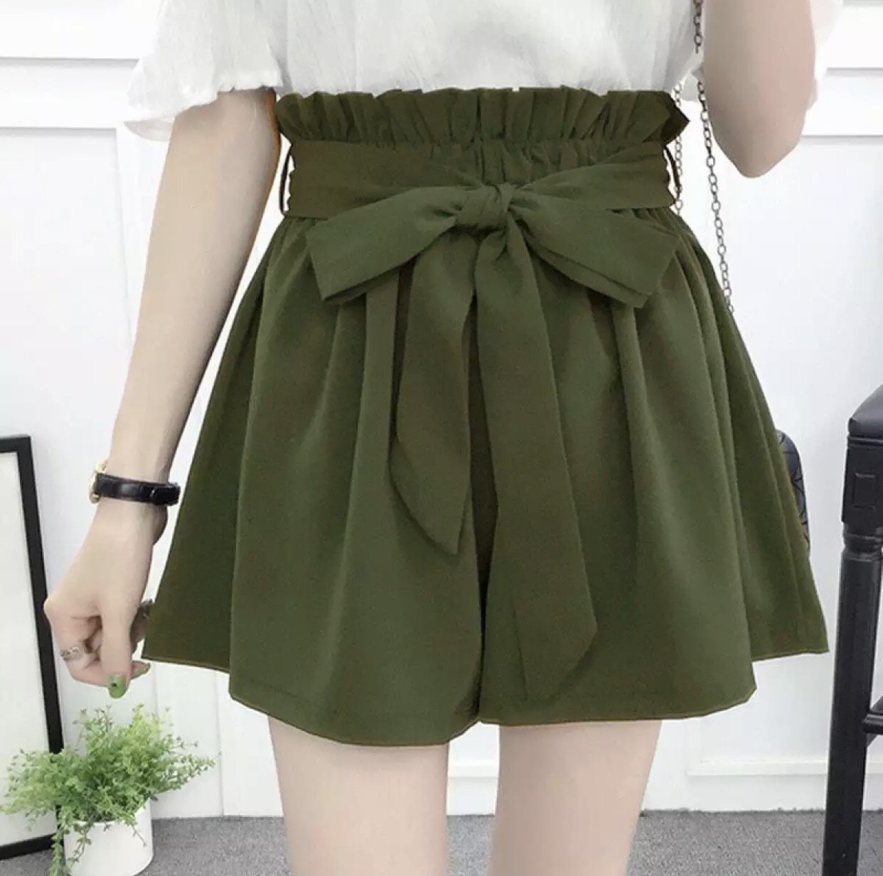 quần short nữ, quần short nữ cột nơ mới có túi xịn sò